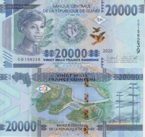 Guinea 20000 Francs 2020 P 50 UNC