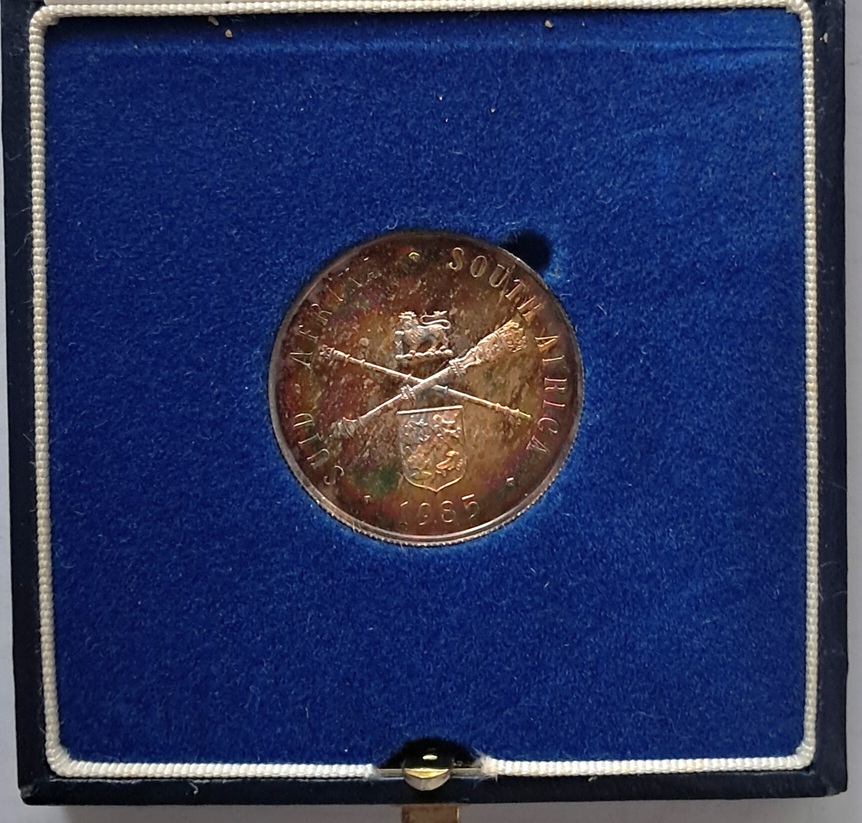 SOUTH AFRICA 1985 Parliament Proof. Nice colouring - in SA Mint box