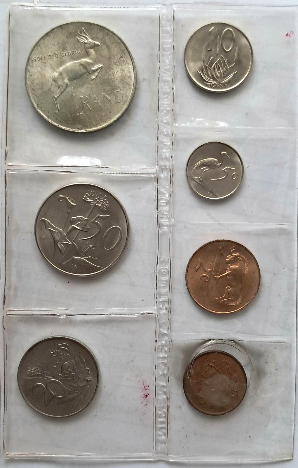 SOUTH AFRICA 1967 - Verwoerd Uncirculated set, silver One Rand - Image 2
