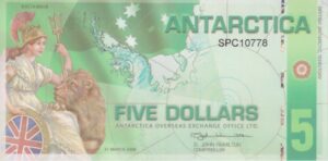 ANTARCTICA $5 Dollar Britannia British Antarctic Territory - read description
