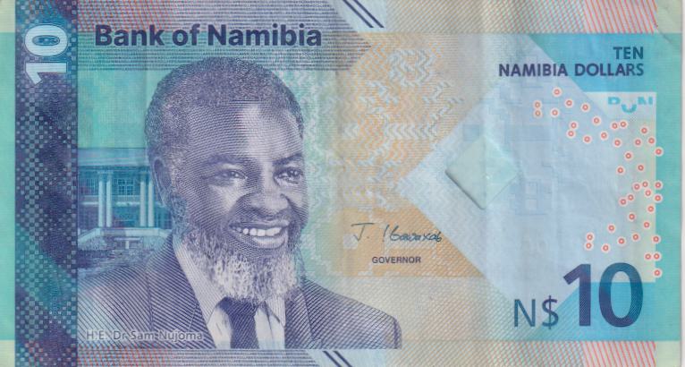NAMIBIA 10 DOLLARS 2025 P20a Polymer VF
