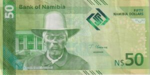NAMIBIA 50 DOLLARS 2025 P22a Polymer VF